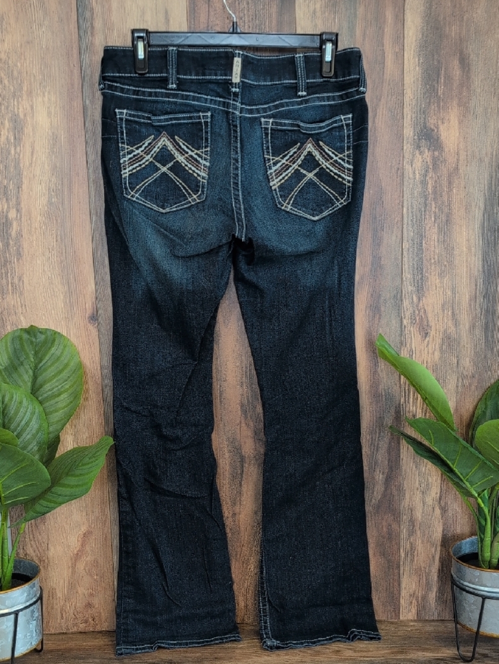 Ariat REAL Rosy Whipstitck Low Rise Boot Cut Jeans 33L         M311